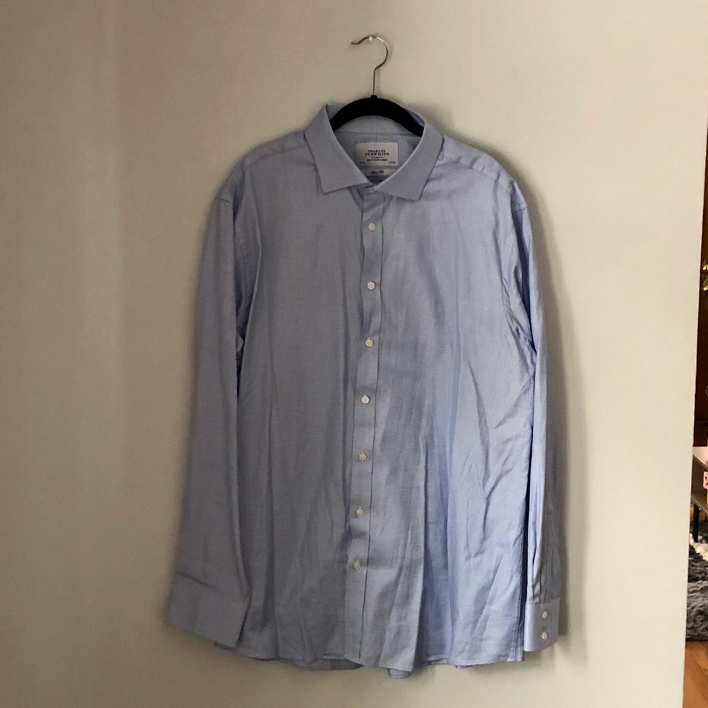Charles Tyrwhitt Patterned Dress Shirt 18/37 in.